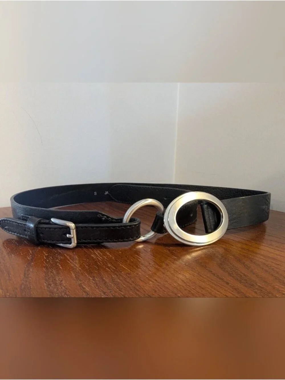 Y2K Vintage Jacob Leather Hip Belt Convertible Waist Belt, Made In Canada Size S